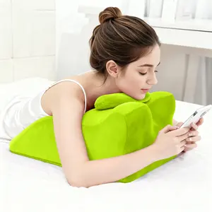 FANSACE Ergonomic Memory Foam Lumbar Support Pillow with Removable Cover - Memory Foam Multi-Functional Bed Pillow,Reading Pillow,Ideal for Bed Breaks,Massage,Reading,Back Support,Sleeping,and Leg Pain Relief