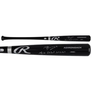 Moises Ballesteros Chicago Cubs Autographed Black Rawlings Pro Bat with "MLB Debut 5/13/25" Inscription - Fanatics Authentic Certified