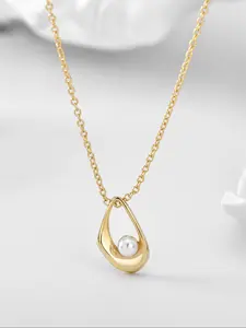 Fashion Minimalist Faux Pearl Decor Pendant Necklace, Stylish Exquisite Necklace for Women As Gift, Trendy All-match & Exquisite Jewelry for Birthday Gift
