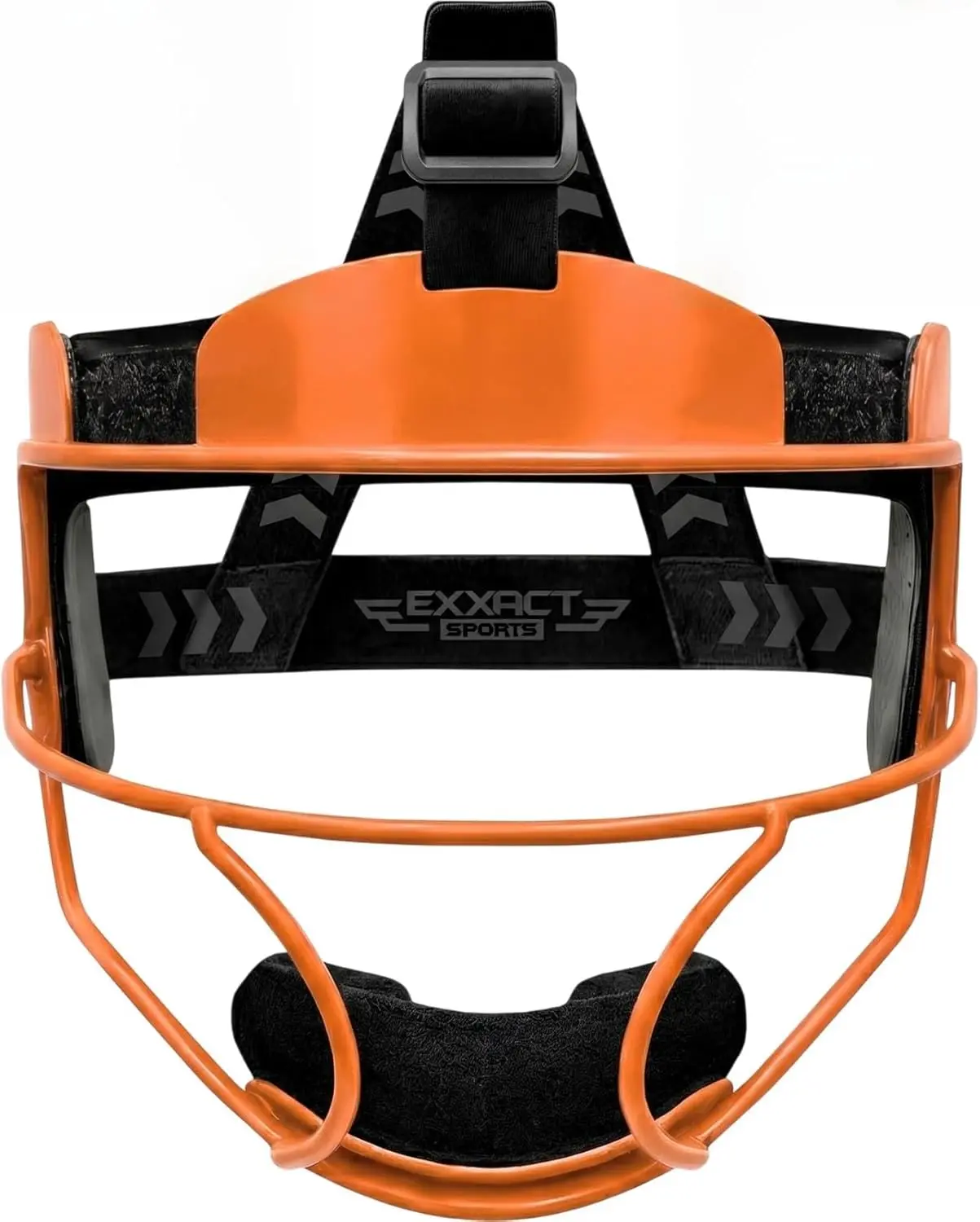 Exxact Sports Female Fitted Softball Face Mask, Matte Finish Alloy Steel Fielder's Guard for Youth & Adult Women, Wide Field of View, Ponytail Harness, Comfortable Athletic Face Covering, Athletic Face Masks