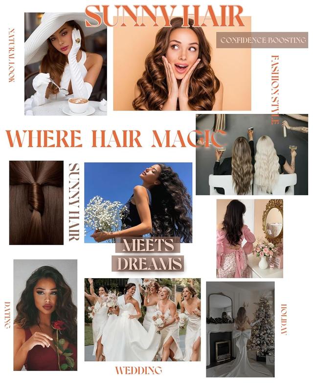 Sunny Hair Clip  Extensions Natural Straight Human Hair Clip in Extensions Remy 14Inch-24Inch Easy to Style Restock Sale #TikTokShopBlackFriday