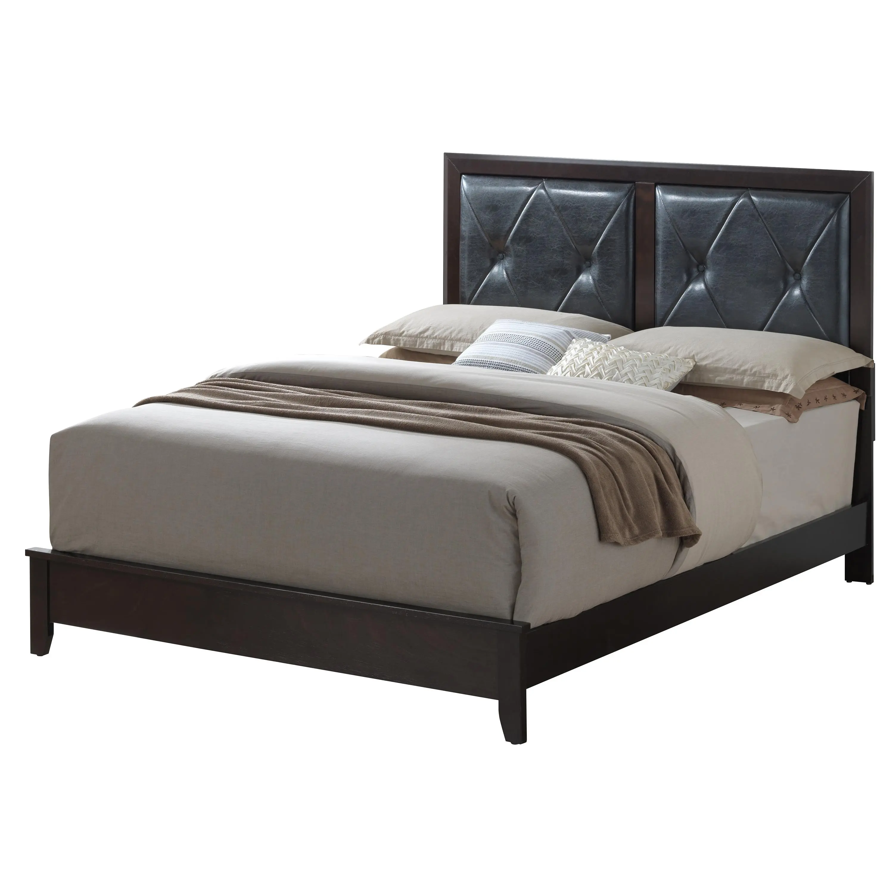 Full Bed in Espresso Finish with Transitional Design