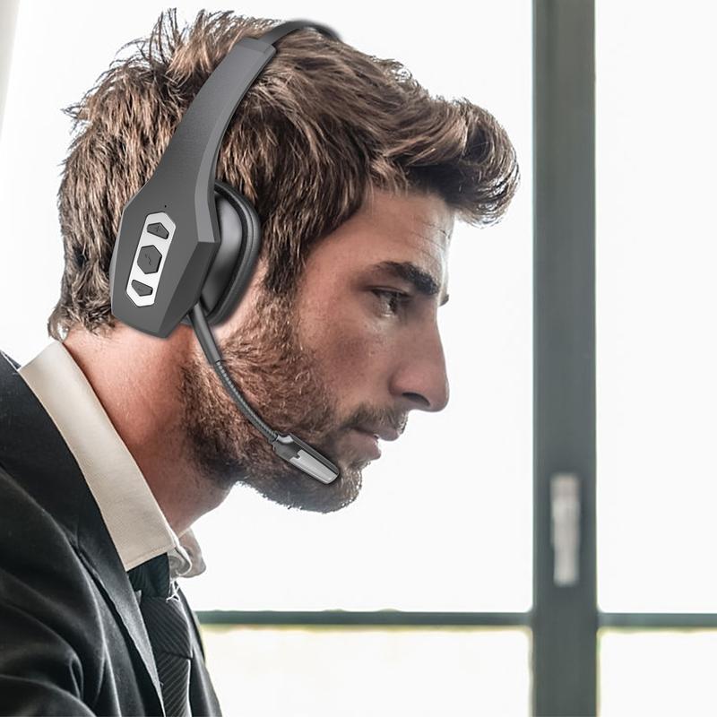 dh16b Noise Cancelling Headset  with 99% Noise Cancellation IP54 Protection Bluetooth Customizable Parrot Button for Clear Communication Adjustable headphones bluetooth wireless headphones