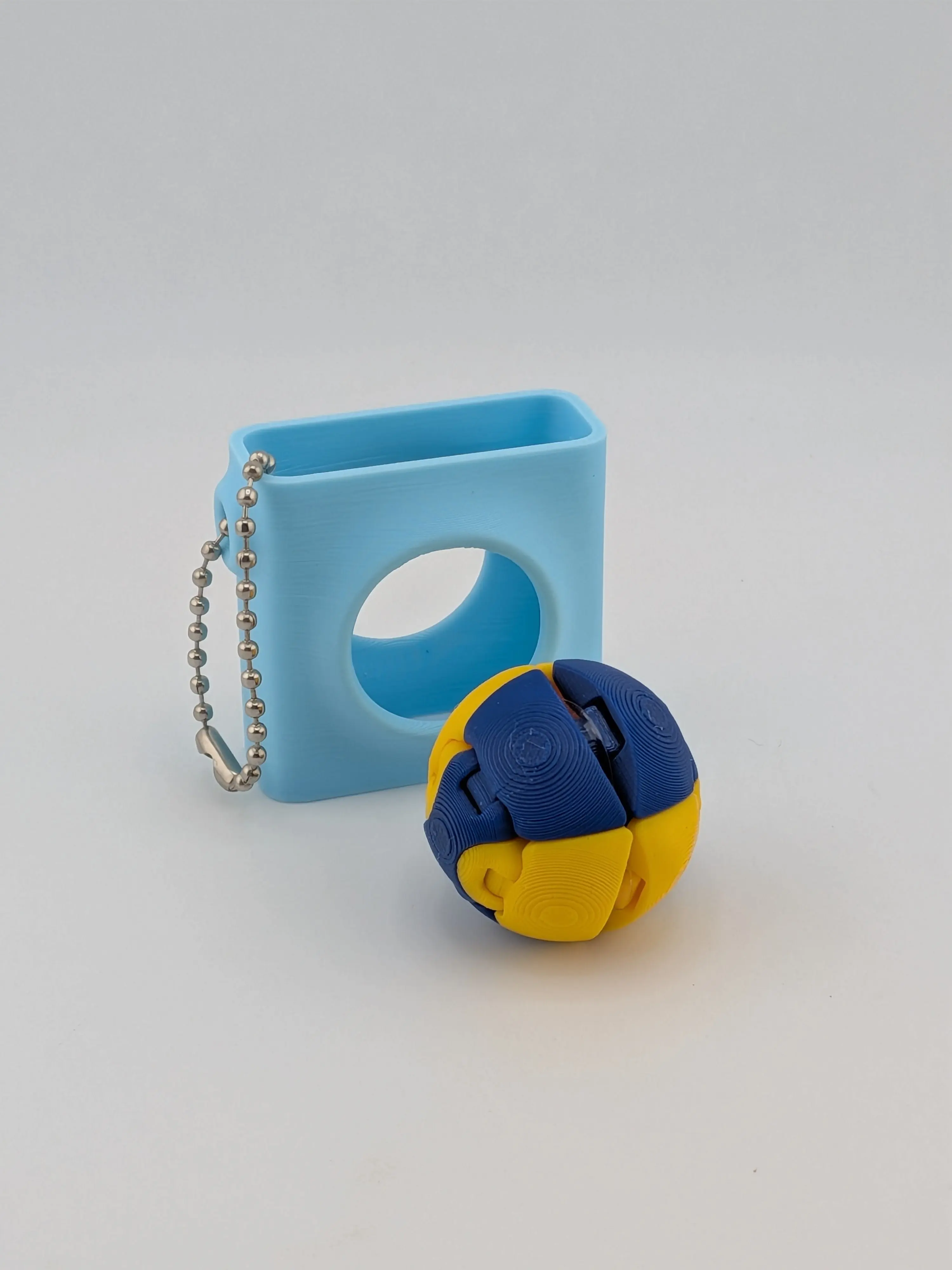 Zorble Pop-Out Kinetic Fidget Sphere Keychain Accessories, Gravity-Defying Keychain Buddy