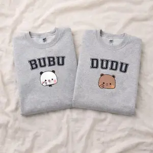 Cute Bubu Dudu Sweatshirt, Loving Bears Couples Pullover, Valentine Matching Shirts, Gift for Boyfriend Girlfriend TShirt