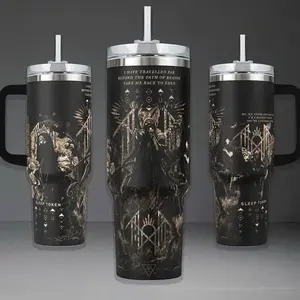Sleep Token Band Tumbler, Take Me Back To Eden 40oz Cup with Handle, Vessel Ritual 20oz Stainless Steel Travel Mug, Alt Metal Fan Gift, Sleep Token Inspired Insulated Tumbler