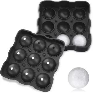 Large Round Silicone Ice Cube Ball Maker Tray Sphere Molds Bar Whiskey Cocktails