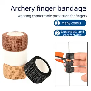 Archery Finger Tab Strap – Elastic Bandage Glove for Composite/Recurve Bows, Outdoor Universal