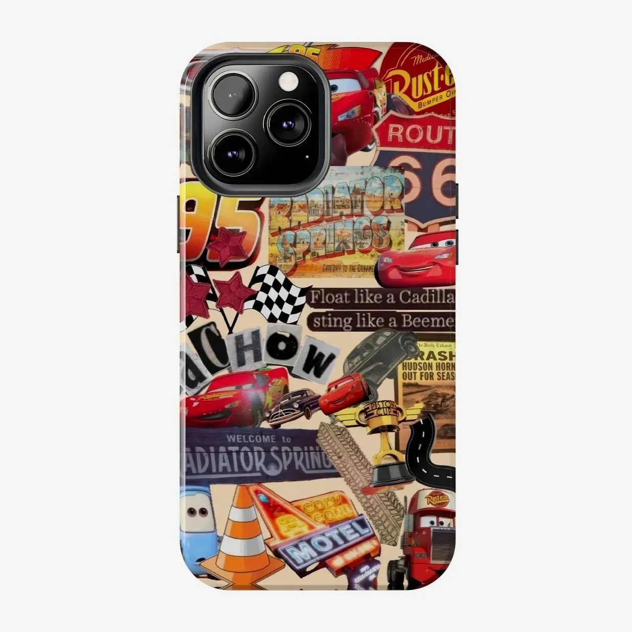 Cars Movie Racing Phone Case - Lightning McQueen 95 Phone Case - Phone Cover for iPhone 7-17 Pro Max / for Samsung S21-S25 Ultra H