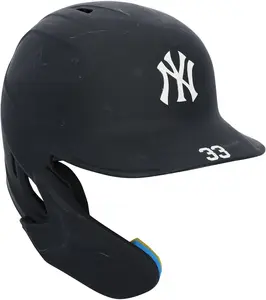 Taylor Trammell New York Yankees Game-Used #33 Navy Batting Helmet vs. Milwaukee Brewers on April 26, 2024 - Fanatics Authentic Certified