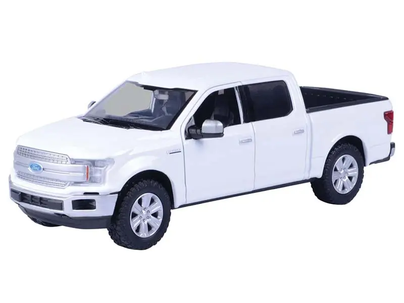 Motormax 79364WH 2019 Ford F-150 Limited Crew Cab White Diecast Toy Car, 1:27 Scale Timeless Legends Collectible Model