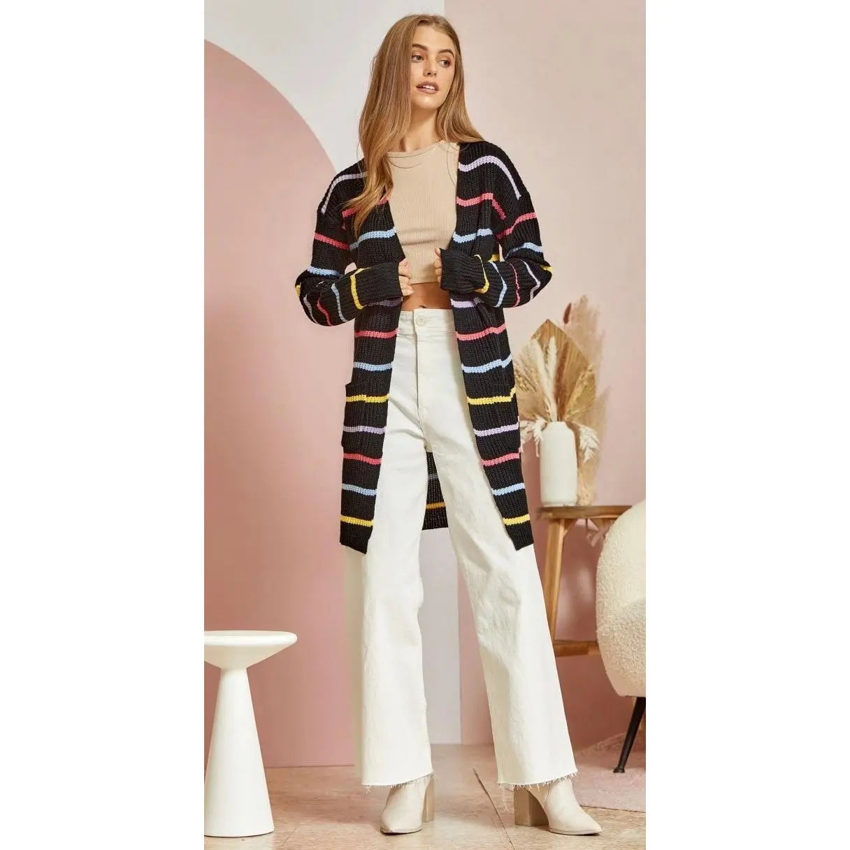 Black Multi Cardigan