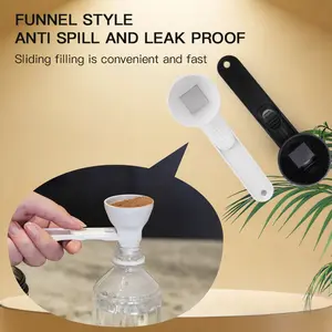 Premium Multifunctional Sliding Spoon for Kitchen Utensils, Leak-Proof Measuring Tool for Milk Powder, Egg White-Yolk Separation