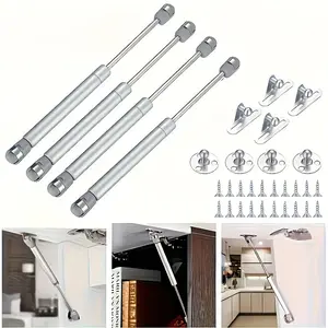 Cabinet Hinge Set, 2-Piece Kit, 100-200n Pneumatic Spring Support, Soft Close, Cabinet Door Hinges