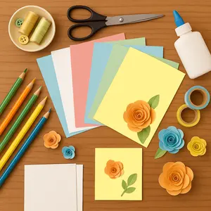 8.5” x 11” Craft Cardstock – 120 Sheets – 163 gsm – Solid Core