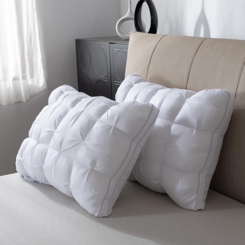 UFIST Luxury 5-Star Hotel Quality Pillow - Deep Sleep Neck Support, Non-Collapse High Pillow Core, Hypoallergenic Polyester Cover, Machine Washable, All-Season, Christmas Gift