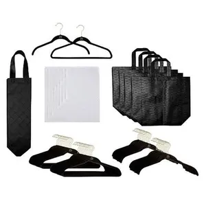 Joy Mangano The Joy Hangers Best Gifts Ever 65-piece Mega Set with Bags - Brass