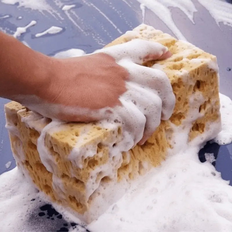 17*11*9 CM Car wash sponge block car motorcycle cleaning supplies large size Honeycomb sponge brush dusting car cleaning tool Thickened Soft Sponge