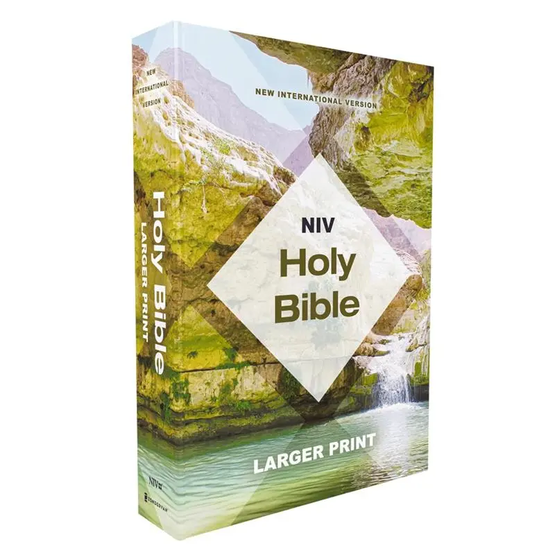 NIV, Holy Bible, Larger Print, Economy Edition, Paperback, Teal/Tan, Comfort Print