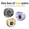 2 Pairs Wireless Bluetooth Earbuds, Tiny Invisible Waterproof Headphones with Mic, Mini Short-Handle Design for Sport, Sleep, Work Use, Invisible Earbuds