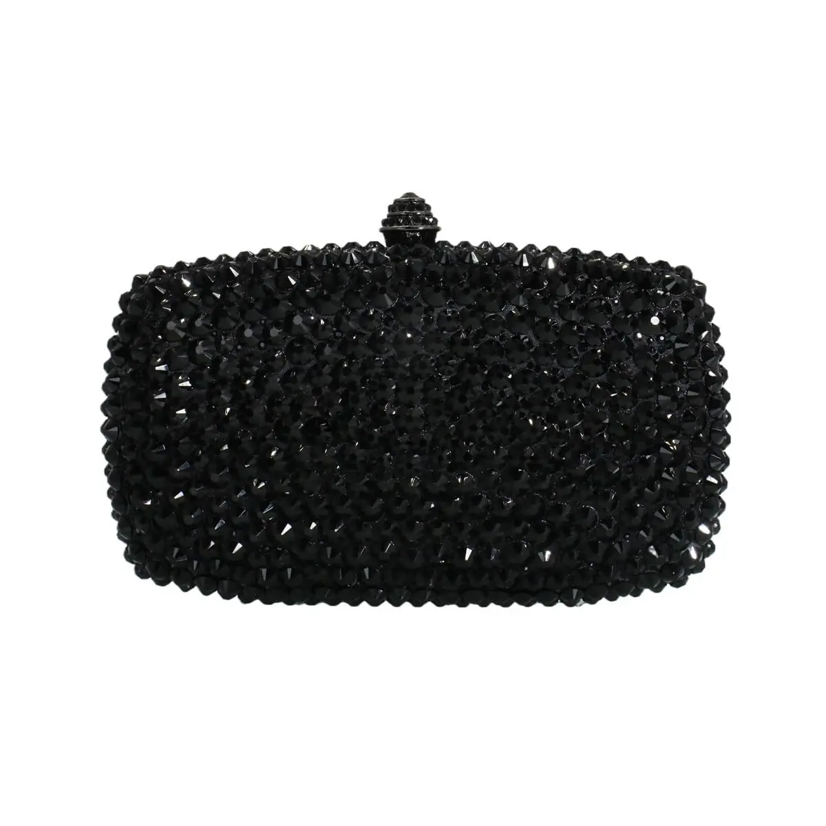 Women's Elegant Rhinestone Evening Bag, Sparkling Crystal Clutch Purse with Removable Chain for Prom, Wedding, or Party