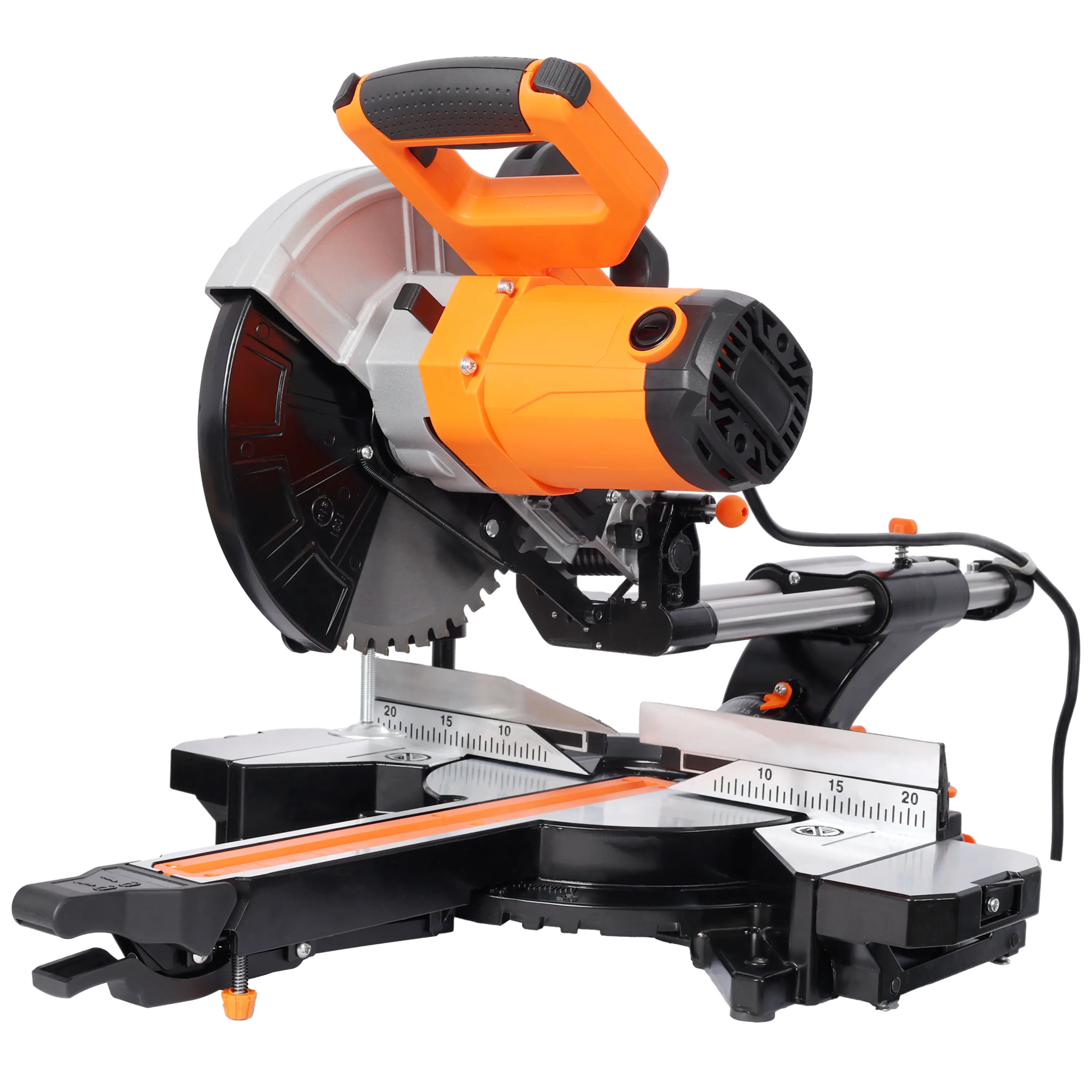 10 inch Single Bevel Double Speed Sliding Miter Saw 48T Blade 2-Speed 5000/3200 RPM 3.5x13in Cutting Capacity ETL Certificate
