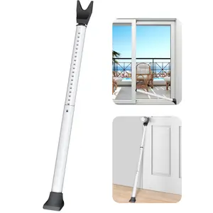 Acemining Door&Sliding Door Security Bar Heavy Duty Door Stoppers Adjustable Door Jammer for Home, Apartment, Travel, christmasdecor