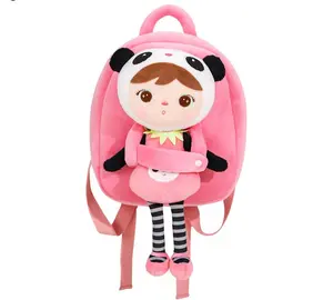 Valentine's Day Gift Plush Doll Backpack Soft Fluffy Toddler Backpack for Girls Aged 2-10 Detachable Dual Use Lightweight Preschool School Bag