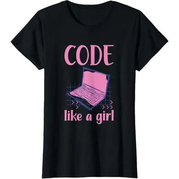 Code Like A Girl Programming Coder Computer Geek Developer T-Shirt