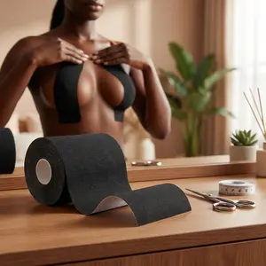 Breast Lift Boob Tape for Large Breasts - Sweat-Proof Skin-Friendly Adhesive Body Tape for Support, Invisible Strapless Bra Alternative, Perfect for Backless Dresses, Tops, and Swimwear