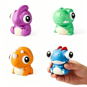 Squeeze Eye Blinking Animal Toy, Dinosaur Series Stress Relief Plush, Perfect Gift for Birthday, Holidays, Moving, Boys and Girls