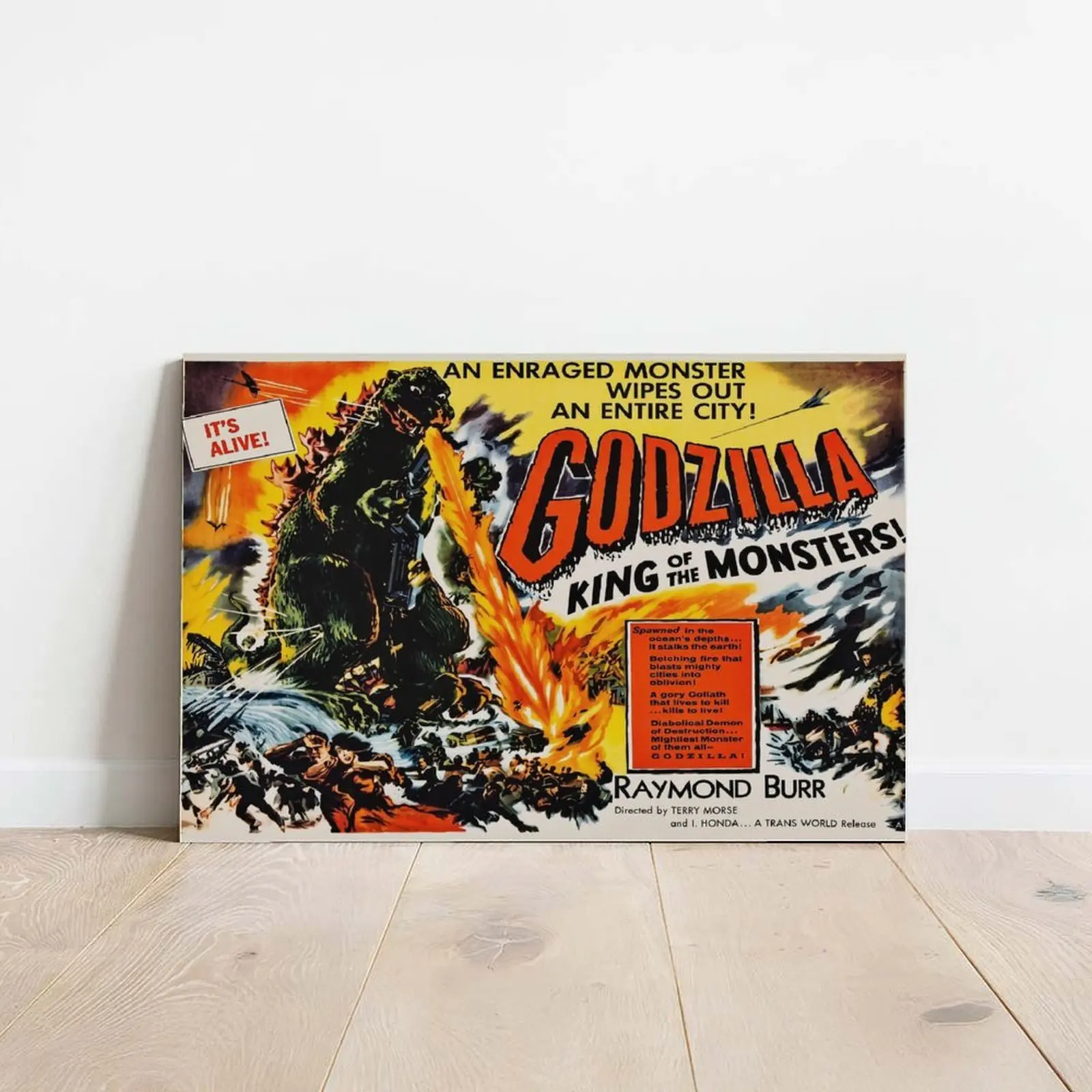 Godzilla Film  GodzillaKing of the Monsters 1956Vintage Movie  Art