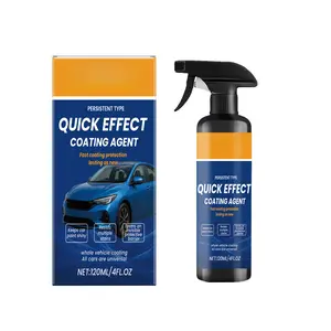Quick Effect Car Paint Coating Nano Protective Layer Hydrophobic Anti-Dirt Scratch Resistant Shine Enhancer 120ML Auto Exterior Treatment