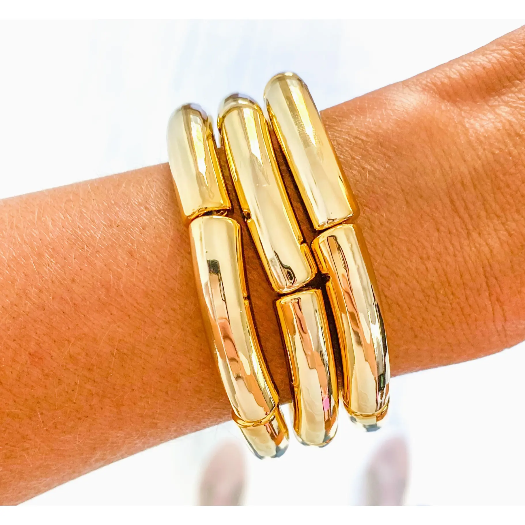 Bayou Bengals Gold Bangles