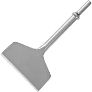 4 Inch Wide Air Chisel Bit, Pneumatic Tile & Thinset Scaling Chisel - 0.401 Inch Shank, Wall & Floor Tile Remover, Floor Scraper, Works with Air Hammer (4" X 7.5")