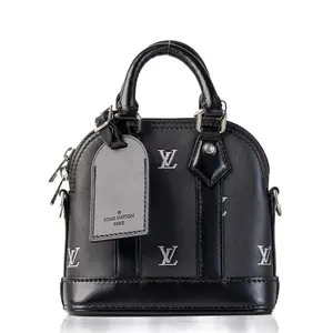 Pre-owned Louis Vuitton Leather Small Leather Goods Alma Black Calfskin L25102594