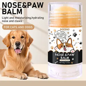 ROZINO-Pet Paw & Nose Balm 40g for Cats & Dogs Natural Gentle Formula Alcohol-Free Moisturizing Repair Lightweight Moisturization Portable Twist-Up Design Ideal for Dry Winter Months