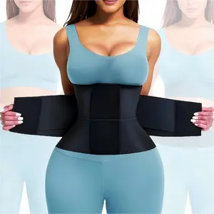 Multifunctional body shaping garment, effectively tightens the waist, women's shapewear, waist trainer, fat-burning and sweat-wicking sports waist belt, thermal shaping waist belt, slimming compression pink shapewear.