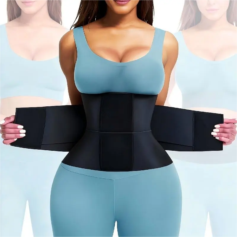 Multifunctional body shaping garment, effectively tightens the waist, women's shapewear, waist trainer, fat-burning and sweat-wicking sports waist belt, thermal shaping waist belt, slimming compression pink shapewear.