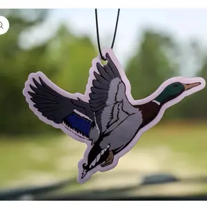 Mallard Design Car Air Freshener 2 Pack - Pine Scent with Ducks in Flight