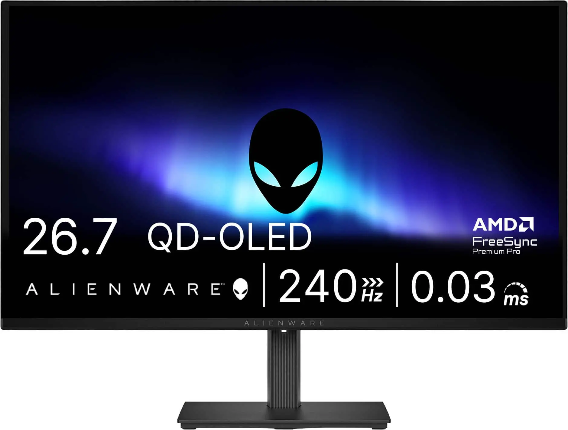 AW2726DM 27 QD-OLED QHD 240Hz 0.03ms FreeSync Premium Pro Gaming Monitor with HDR (HDMI, DisplayPort)