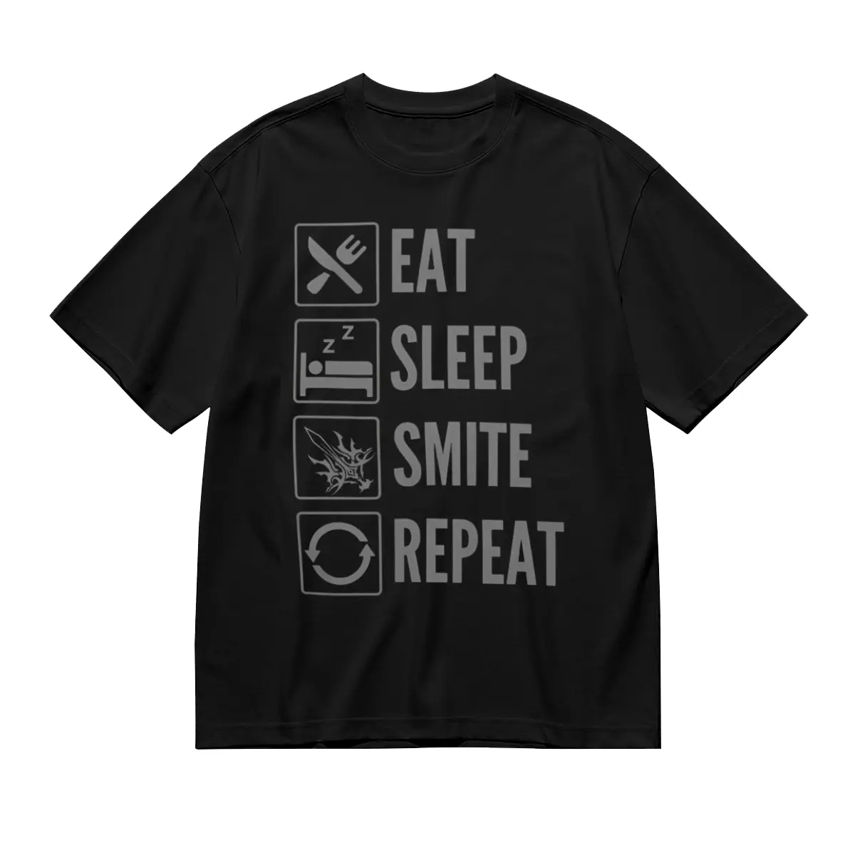 Dnd 5E Paladin Slogan Graphic Unisex T-Shirt, Black Short Sleeve Regular Fit Game Enthusiast Casual Gaming Tee