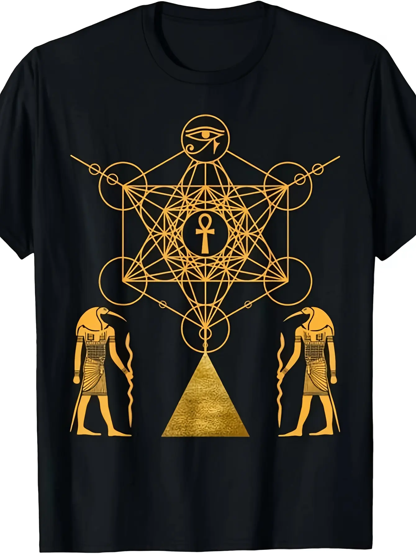 NEW LIMITED Edition Sacred Geometry Science T-Shir unisex soft cotton short sleeve t shirt, vintage graphic casual tee for men women teens, perfect birthday holiday gift for camping travel gym daily street  wear