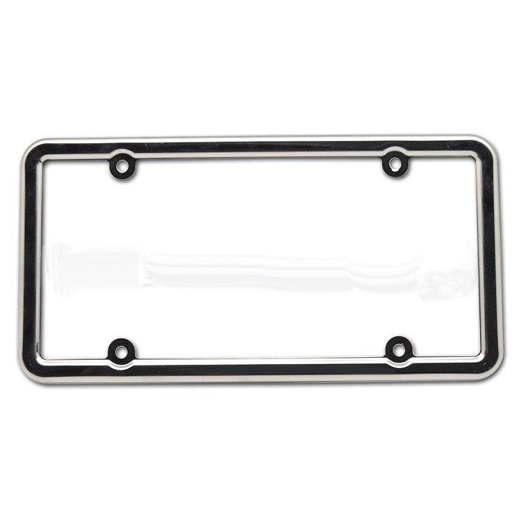 Modified US Standard Transparent License Plate Frame Plastic Metal Universal Car Brand Frame