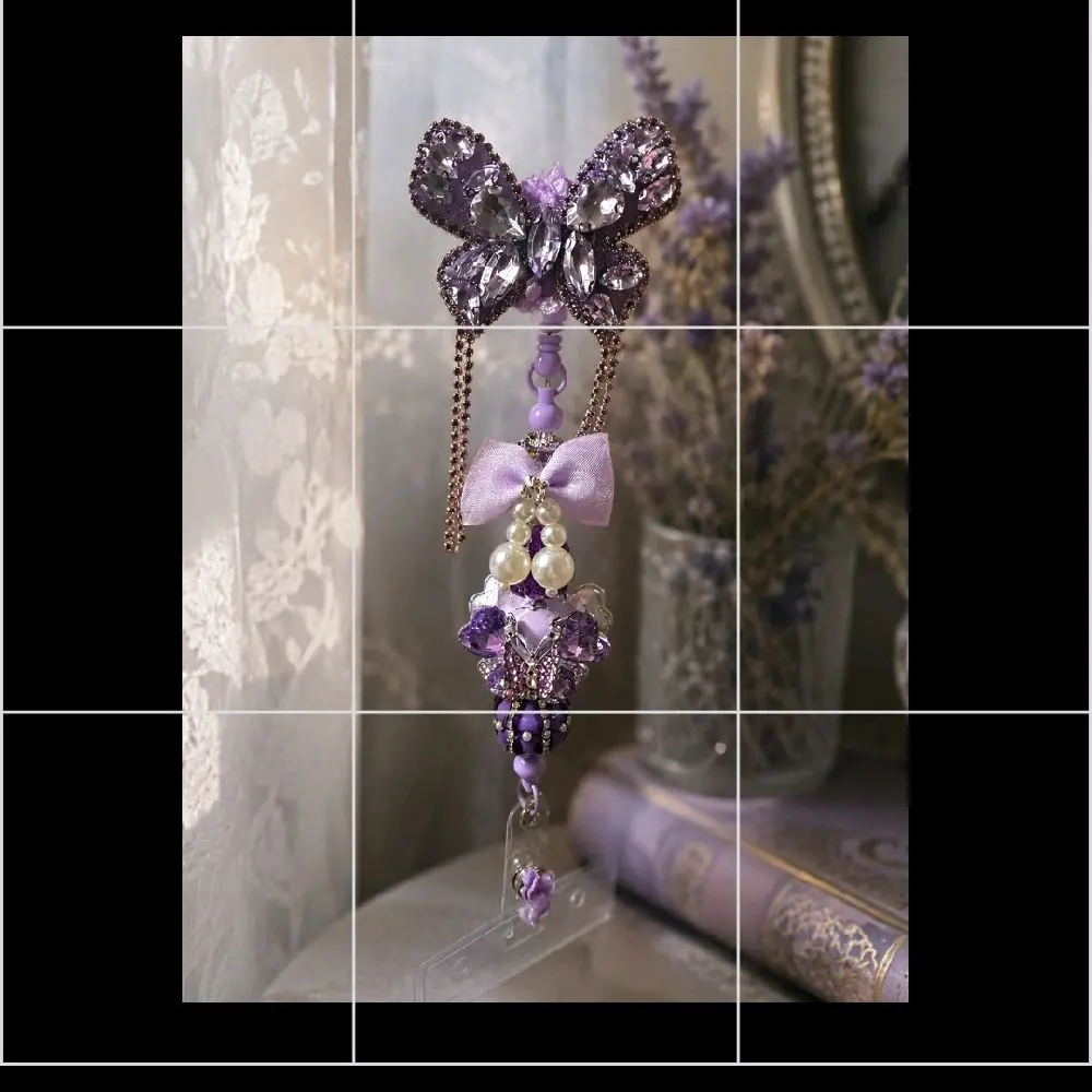 Beadable Customizable Badge Reel (REGULAR SIZE WITH DOUBLE TOPPER)