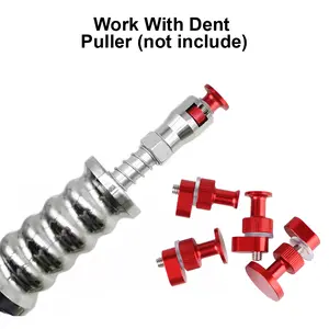 4pcs Car dent repair tool puller leveling aluminum alloy round gasket puller accessories hail pit dent small pit repair reuse