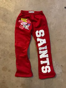 PATCHWORK RED SWEATS