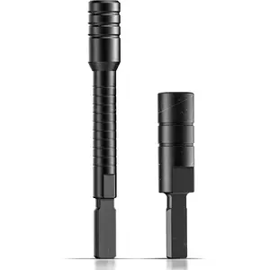 Add-on Accessories Designed for Leatherman Multi-tools, Bit Driver Extender, and Flat Bit to 1/4" Hex Adapter (Black)