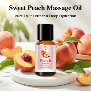 Qtoko Peach Massage Oil 50ML, Skin Moisturizing Body Massage Oil, Hydrating Formula for Soft & Smooth Skin, Ideal for Relaxing Baths