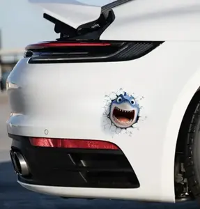 3D Animal Car Decals - Waterproof Vinyl Stickers for Cars, Trucks, SUVs & Jeeps, UV Resistant & Weatherproof Peekaboo Sea Life Graphics Featuring Shark, Orca, Octopus, Whale